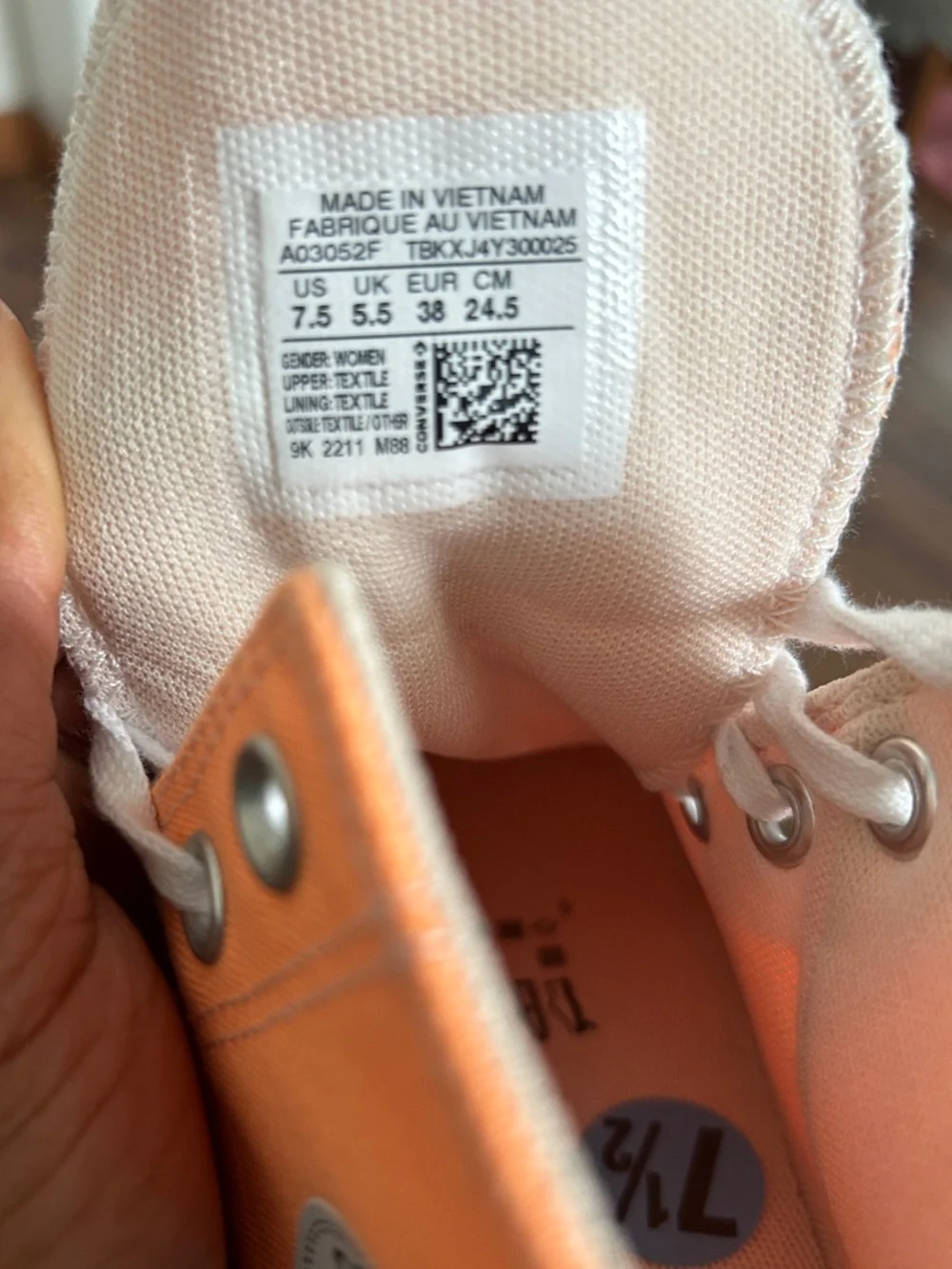 Converse Orange Kids' Chuck Taylor High Top Sneakers
